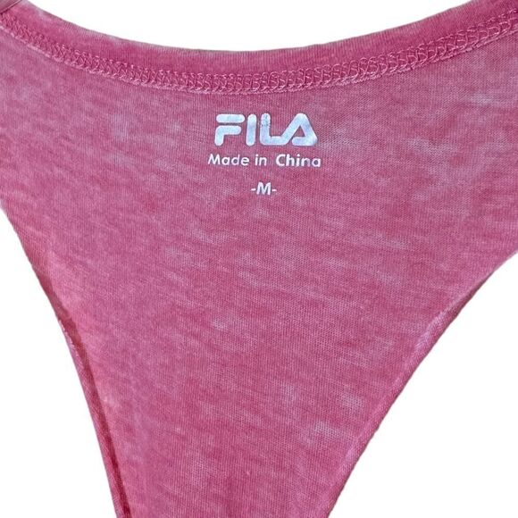 FILA Twist Back Pink Tank Top Size Medium - Picture 4 of 8